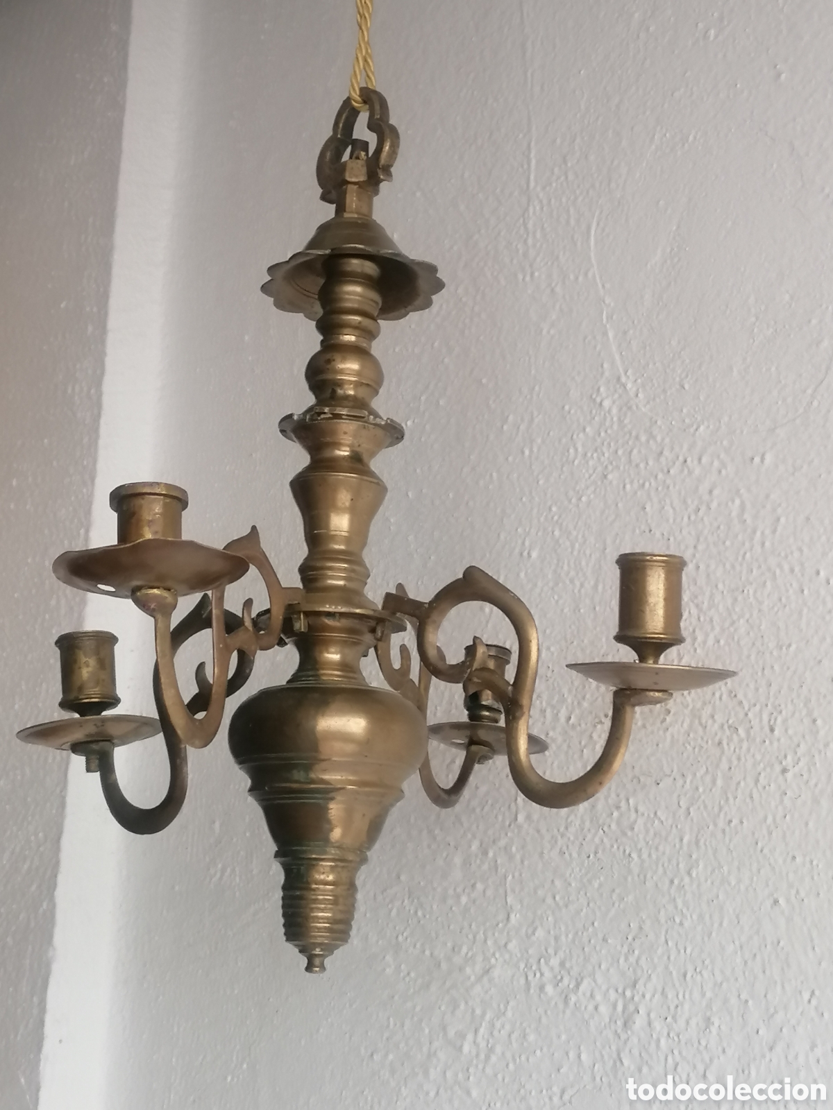 Antig&uuml;edades: Candelabro de techo antiguo - Foto 4