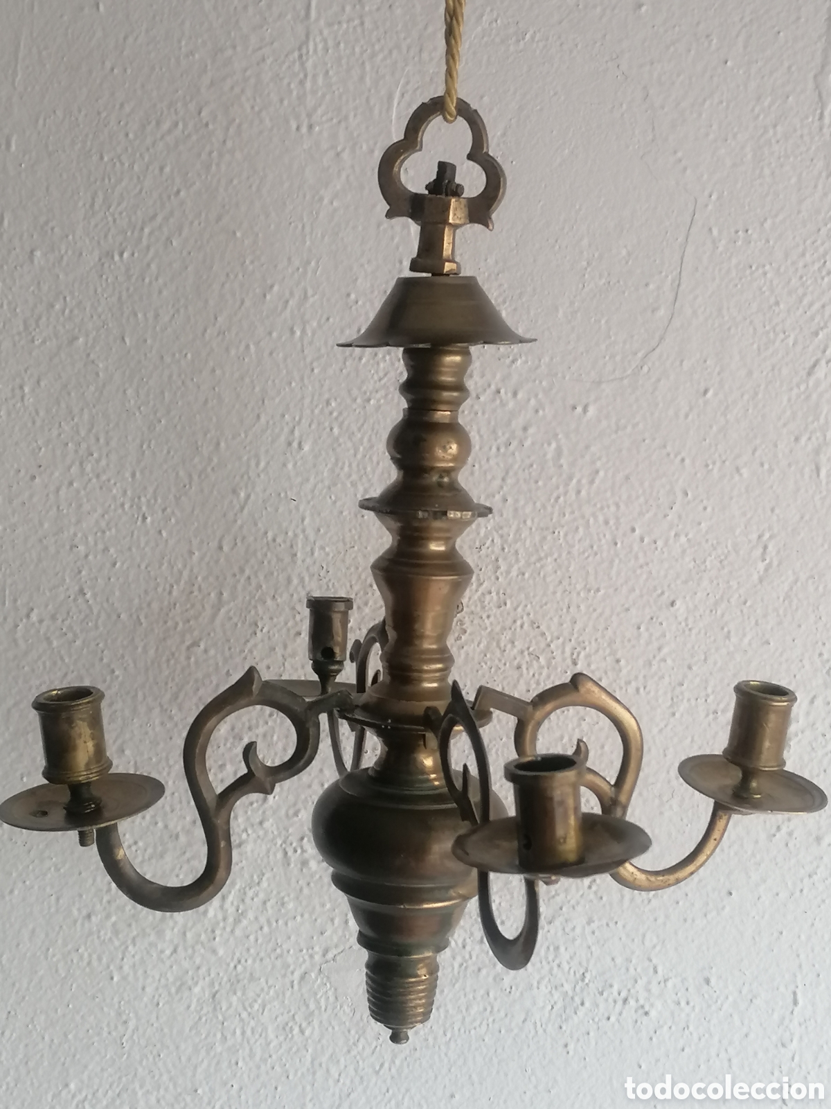 Antig&uuml;edades: Candelabro de techo antiguo - Foto 5