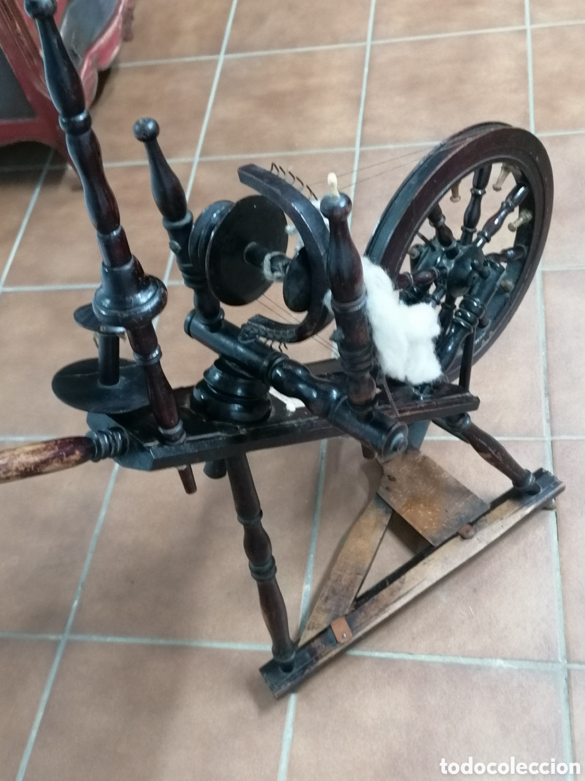 Antig&uuml;edades: Rueca antigua alemana - Foto 1