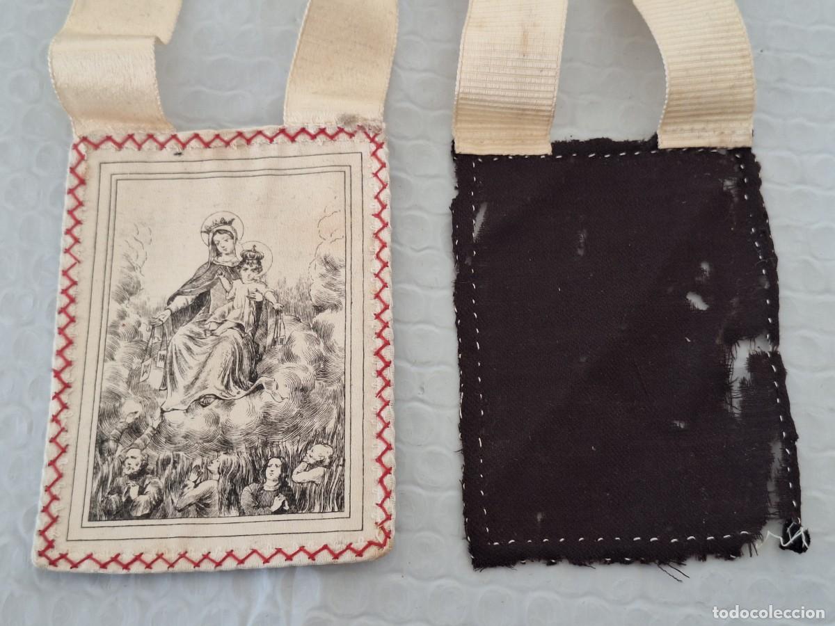 Antig&uuml;edades: Escapulario Virgen del Rosario - Foto 2