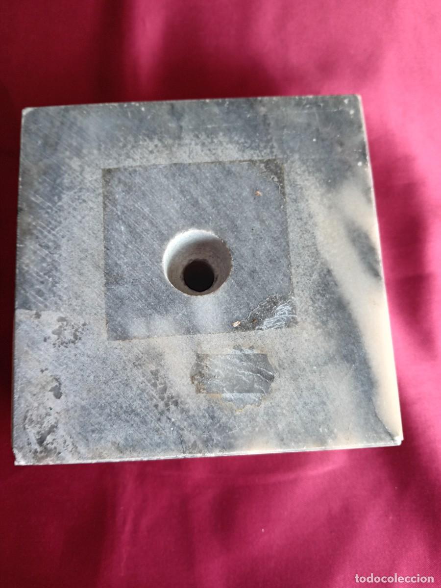 Antig&uuml;edades: Peana de m&aacute;rmol gris veteado - Foto 6