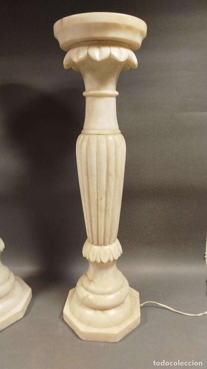 Antig&uuml;edades: COLUMNA DE ALABASTRO CON ILUMINACION INTERIOR - Foto 1