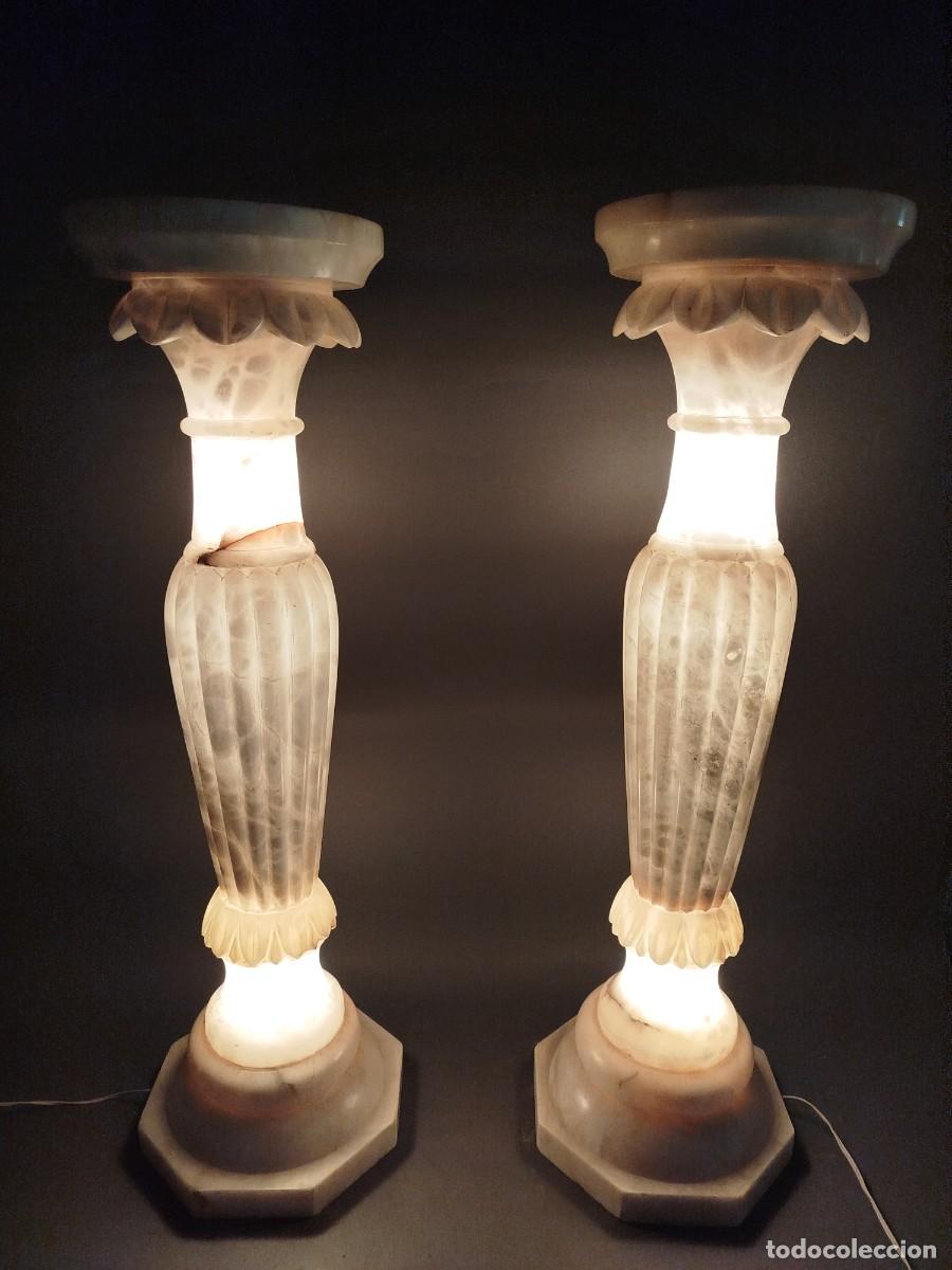 Antig&uuml;edades: COLUMNA DE ALABASTRO CON ILUMINACION INTERIOR - Foto 15