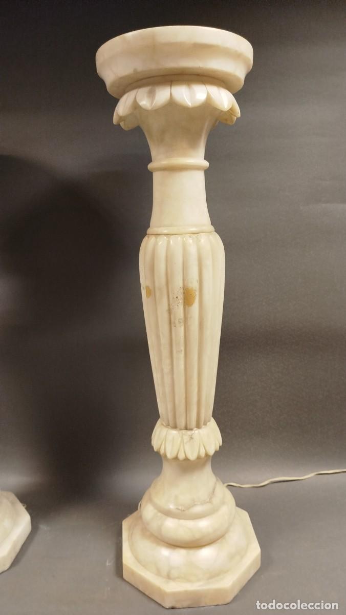 Antig&uuml;edades: COLUMNA DE ALABASTRO CON ILUMINACION INTERIOR - Foto 2