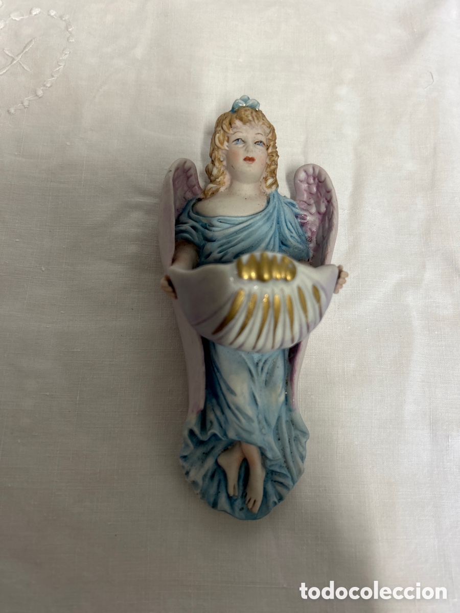 Antig&uuml;edades: Benditera de biscuitt d&eacute; capodimonte - Foto 1