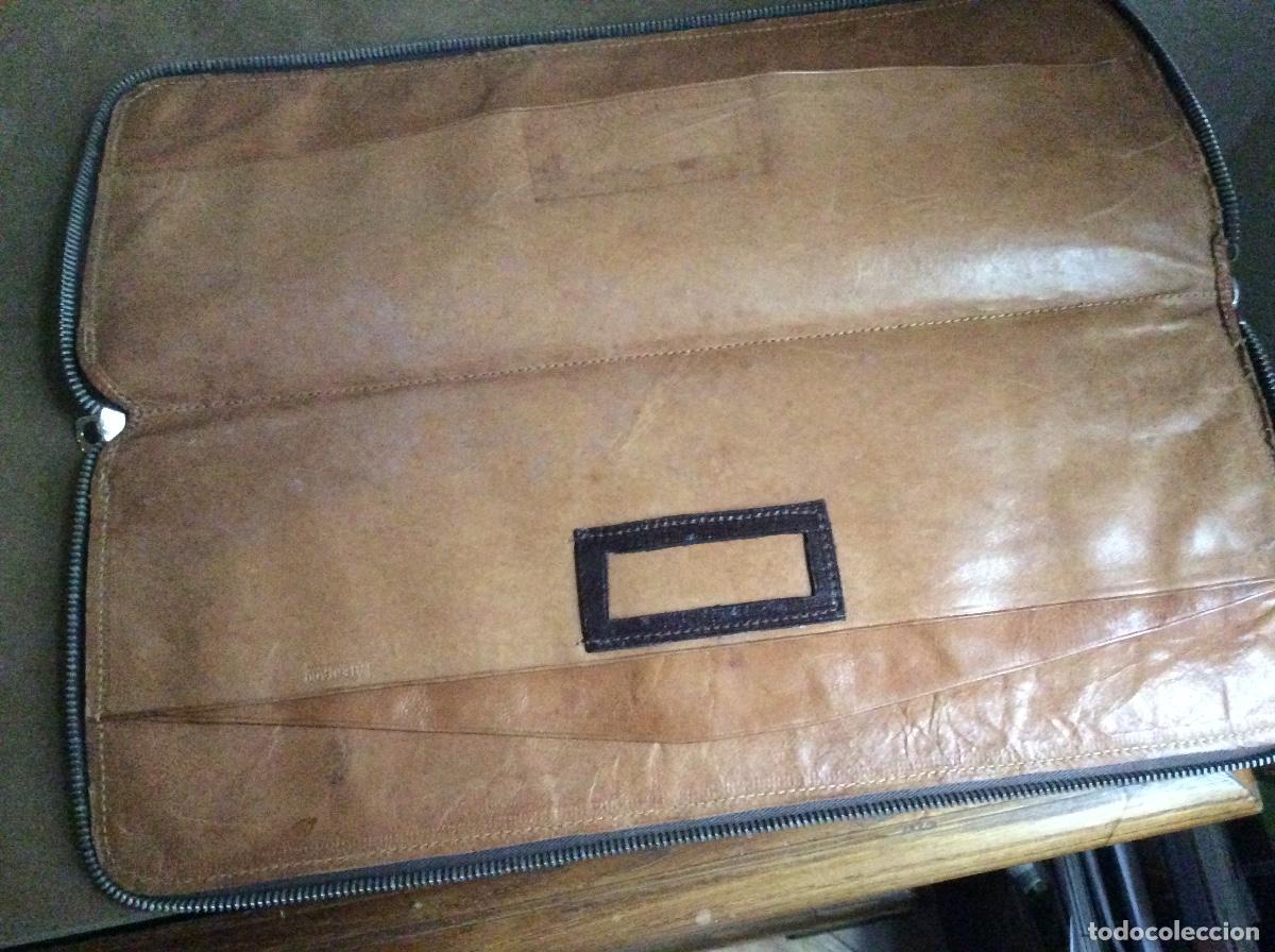 Antig&uuml;edades: ANTIGUA CARTERA DE PIEL PORTADOCUMENTOS - Foto 3