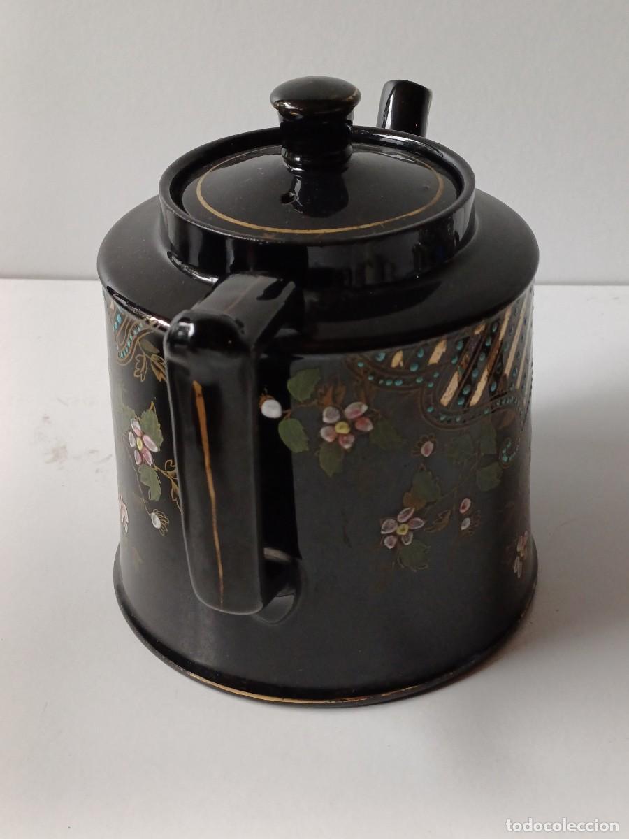Antig&uuml;edades: BRISTOL CAFETERA INGLESA Ceramica NEGRA - Foto 6