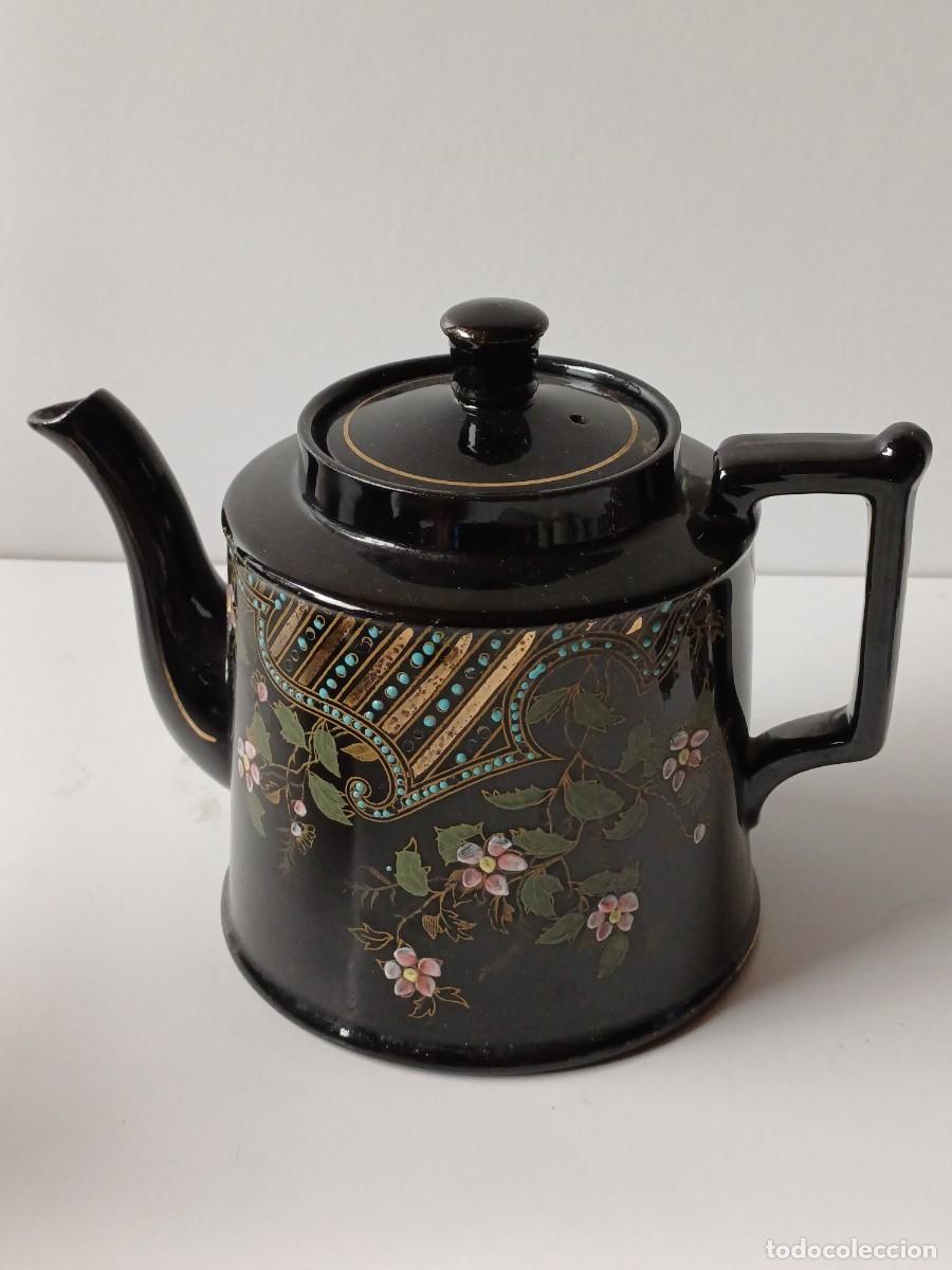 Antig&uuml;edades: BRISTOL CAFETERA INGLESA Ceramica NEGRA - Foto 7