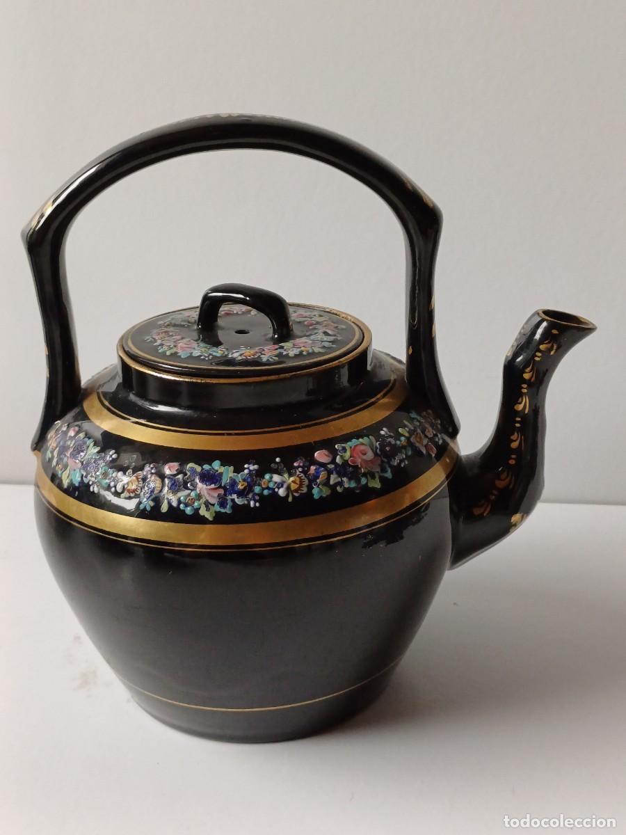 Antig&uuml;edades: BRISTOL CAFETERA INGLESA Ceramica NEGRA - Foto 1