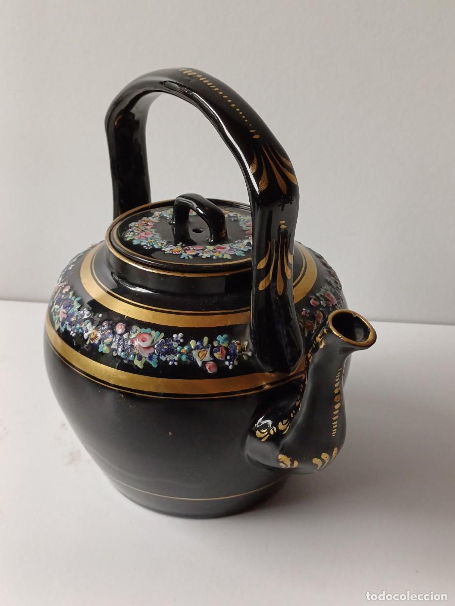 Antig&uuml;edades: BRISTOL CAFETERA INGLESA Ceramica NEGRA - Foto 4