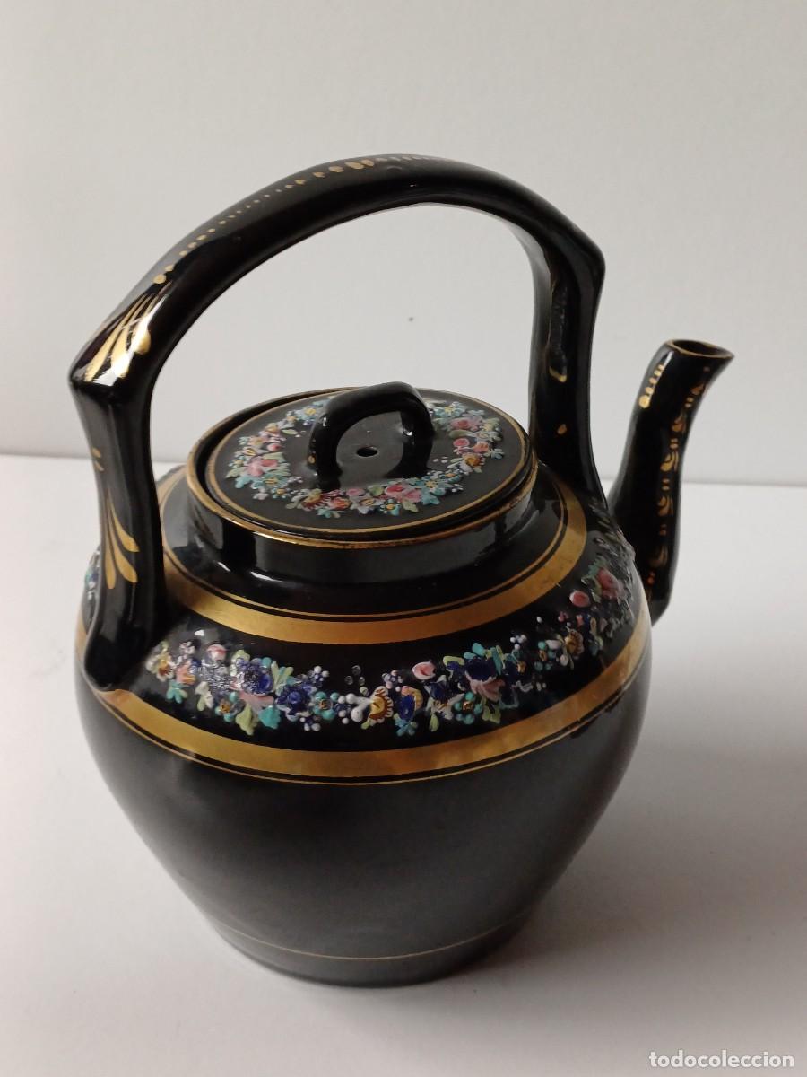 Antig&uuml;edades: BRISTOL CAFETERA INGLESA Ceramica NEGRA - Foto 8