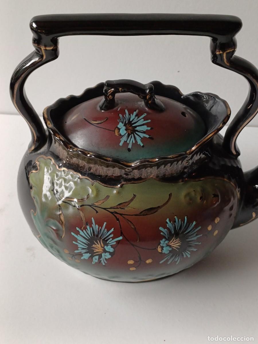 Antig&uuml;edades: BRISTOL CAFETERA INGLESA Ceramica NEGRA - Foto 2