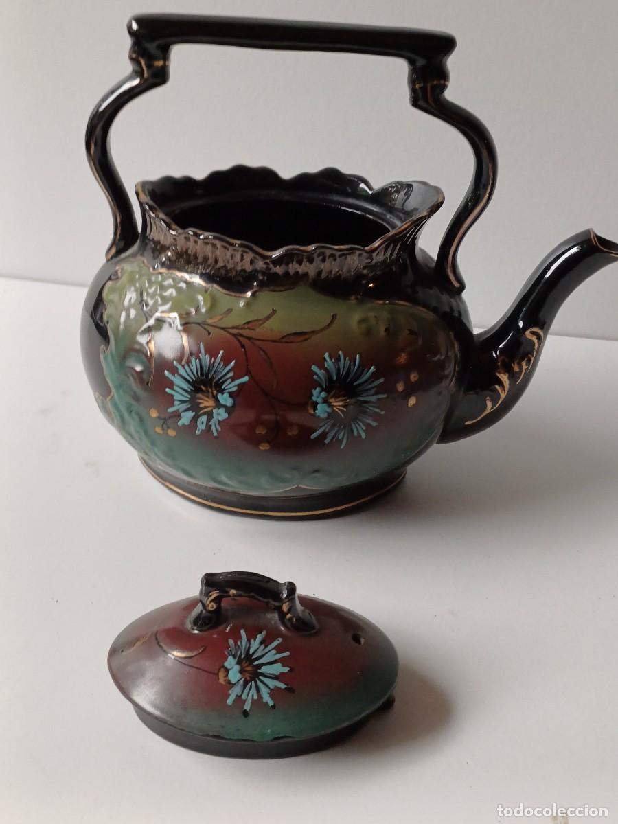 Antig&uuml;edades: BRISTOL CAFETERA INGLESA Ceramica NEGRA - Foto 3
