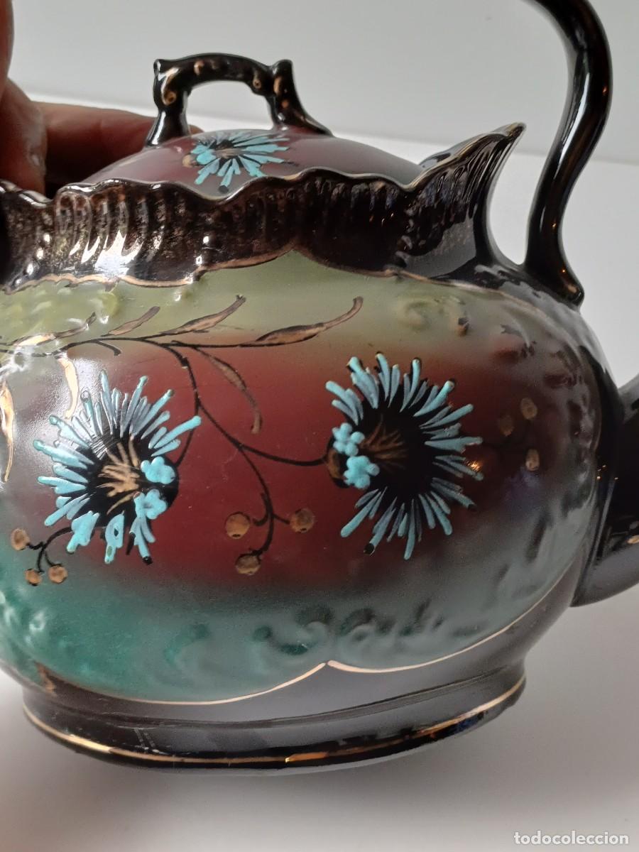 Antig&uuml;edades: BRISTOL CAFETERA INGLESA Ceramica NEGRA - Foto 5