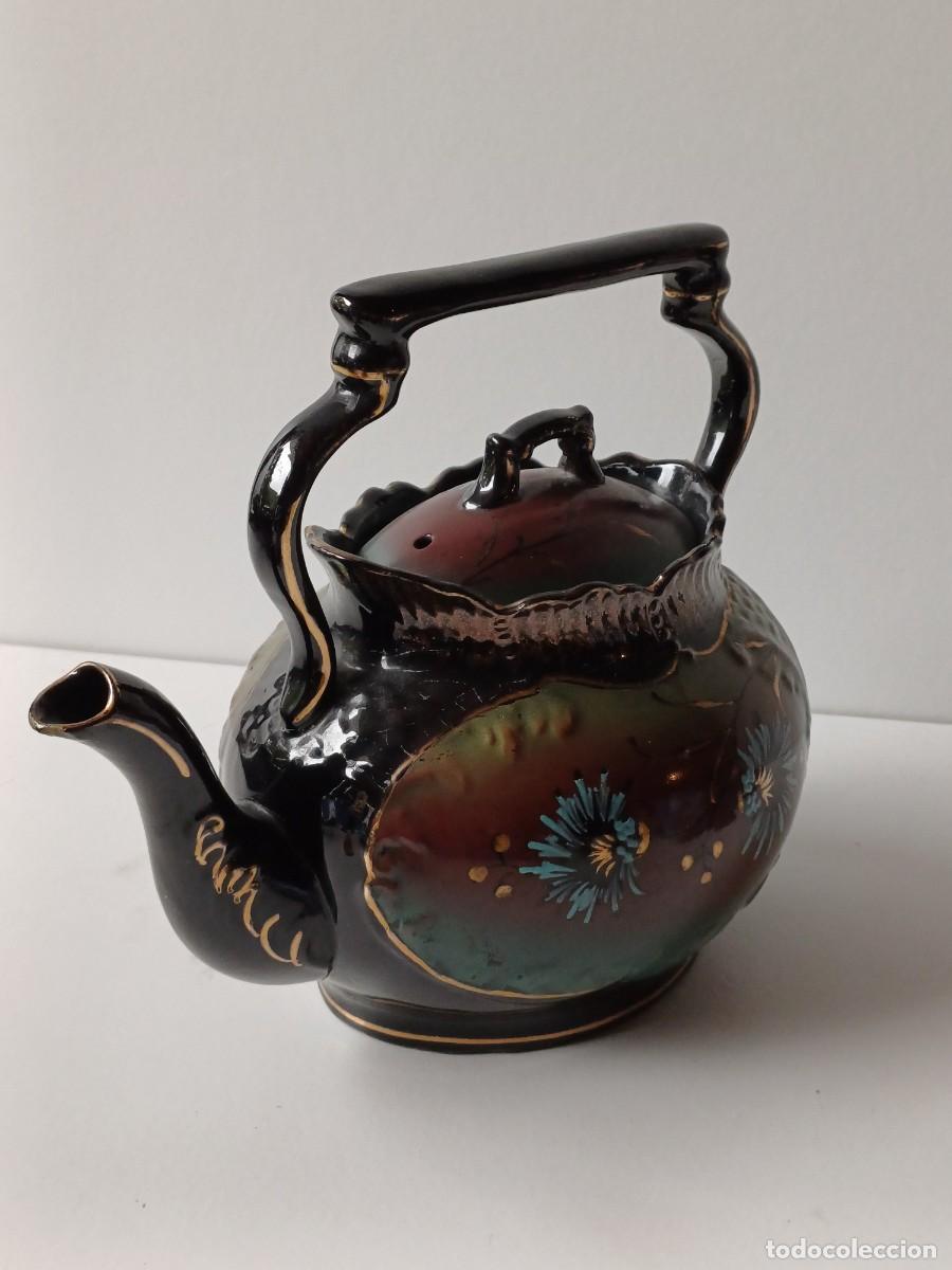 Antig&uuml;edades: BRISTOL CAFETERA INGLESA Ceramica NEGRA - Foto 8