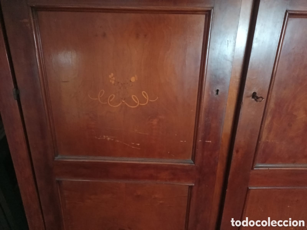 Antig&uuml;edades: Armario Ropero de caoba - Foto 3