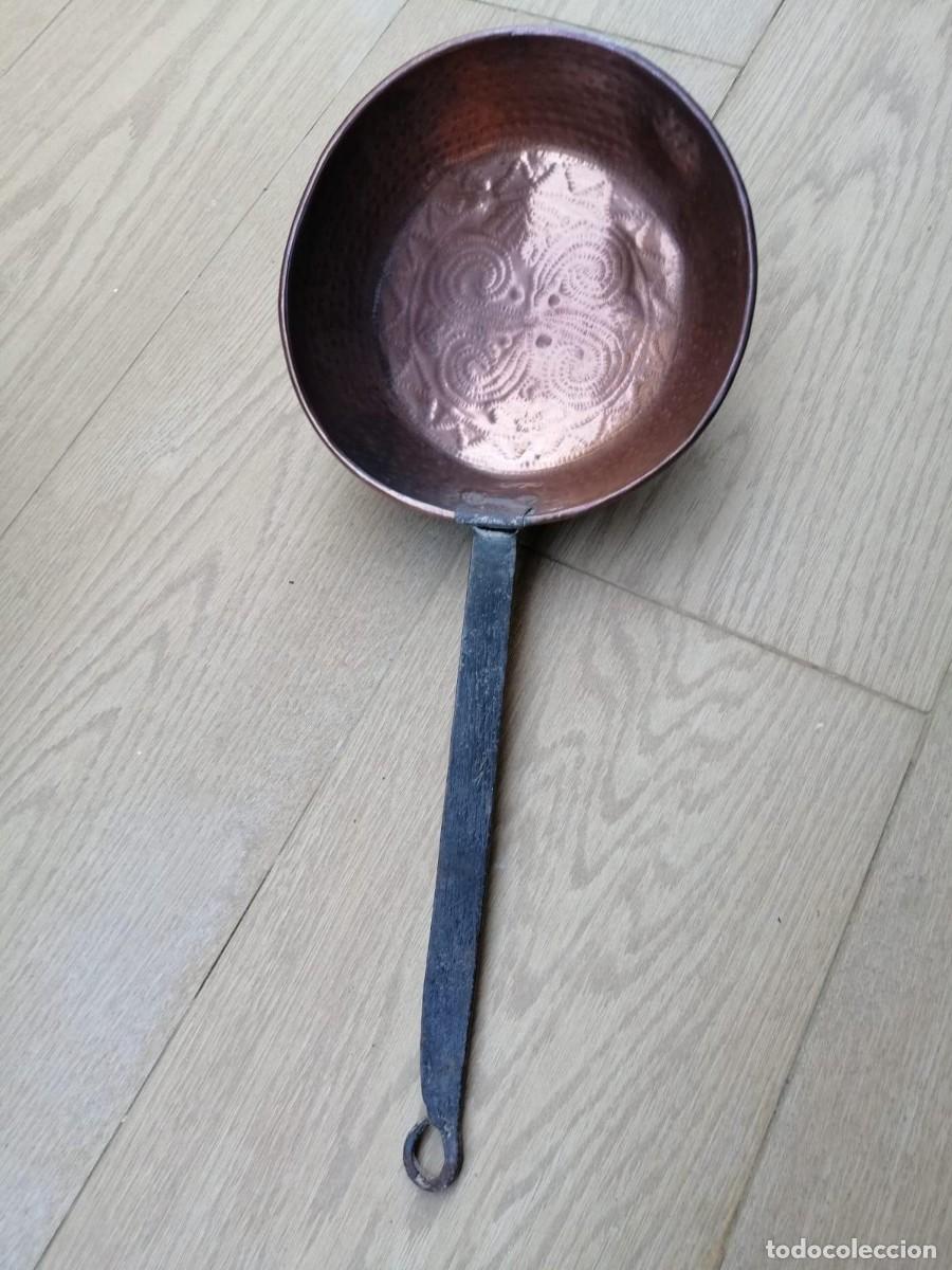 Antig&uuml;edades: SARTEN DE COBRE ANTIGUA DE 38 CM - Foto 1