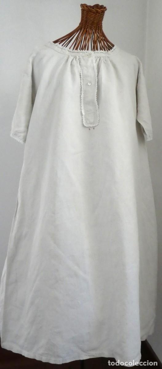 Antig&uuml;edades: ANTIGUO CAMIS&Oacute;N DE LINO S.XIX - Foto 1