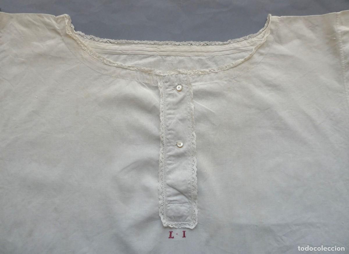 Antig&uuml;edades: ANTIGUO CAMIS&Oacute;N DE LINO S.XIX - Foto 1
