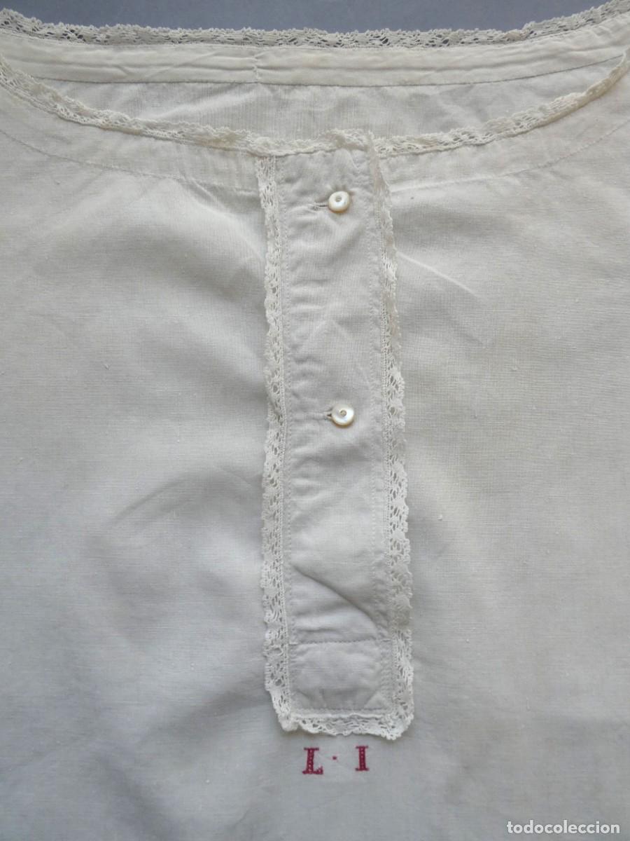 Antig&uuml;edades: ANTIGUO CAMIS&Oacute;N DE LINO S.XIX - Foto 3