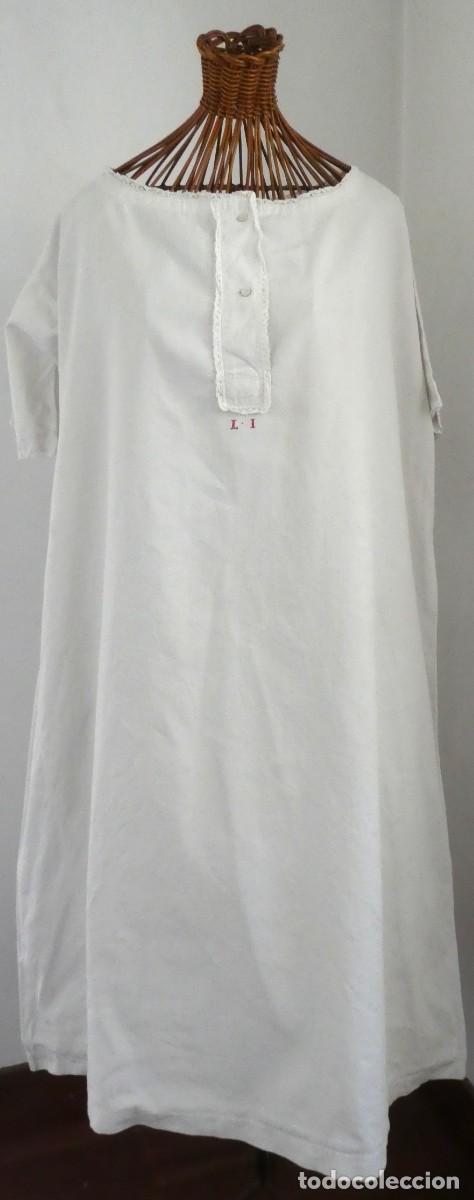 Antig&uuml;edades: ANTIGUO CAMIS&Oacute;N DE LINO S.XIX - Foto 2