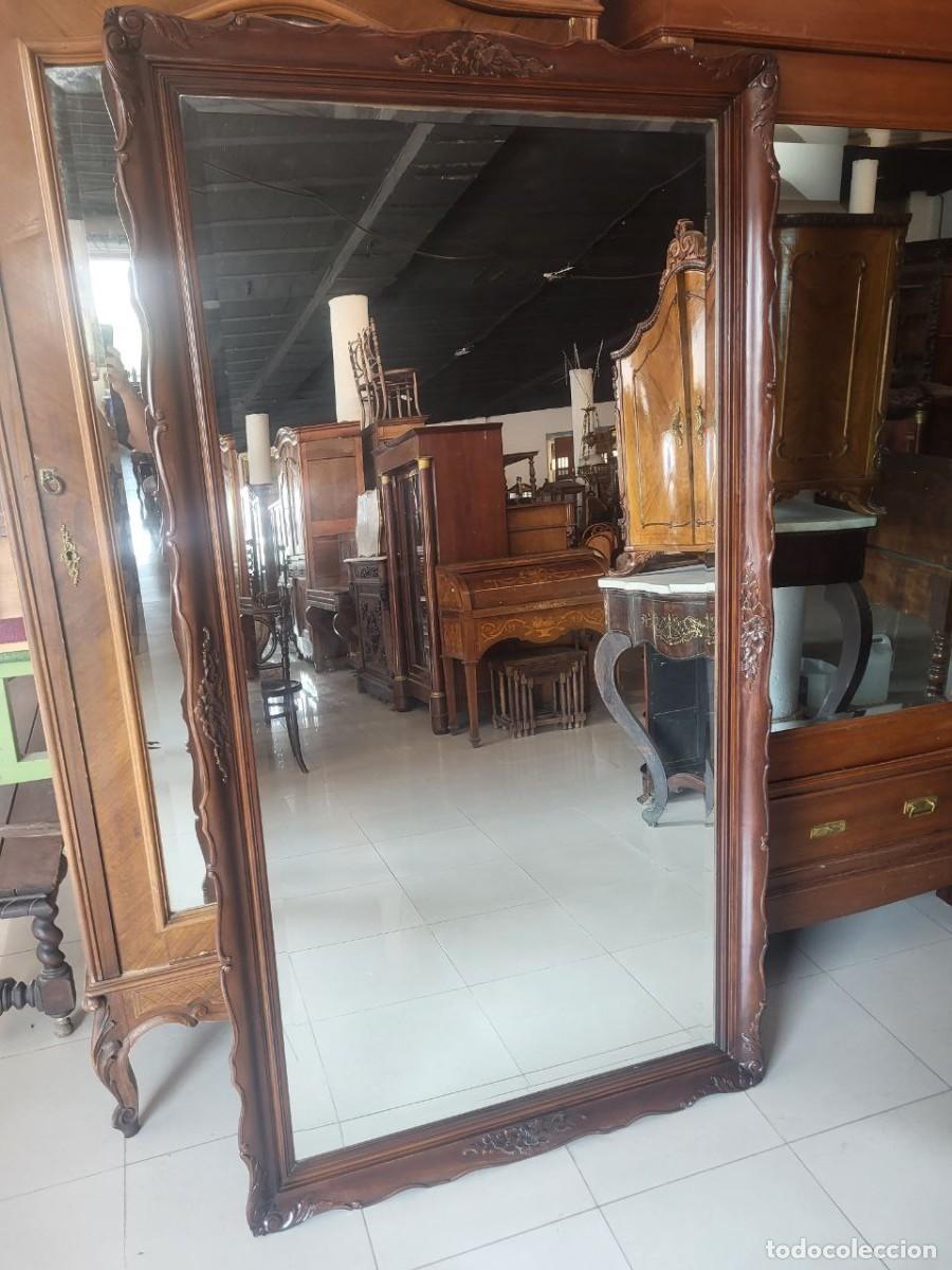 Antig&uuml;edades: Gran espejo antiguo de estilo franc&eacute;s - Foto 1