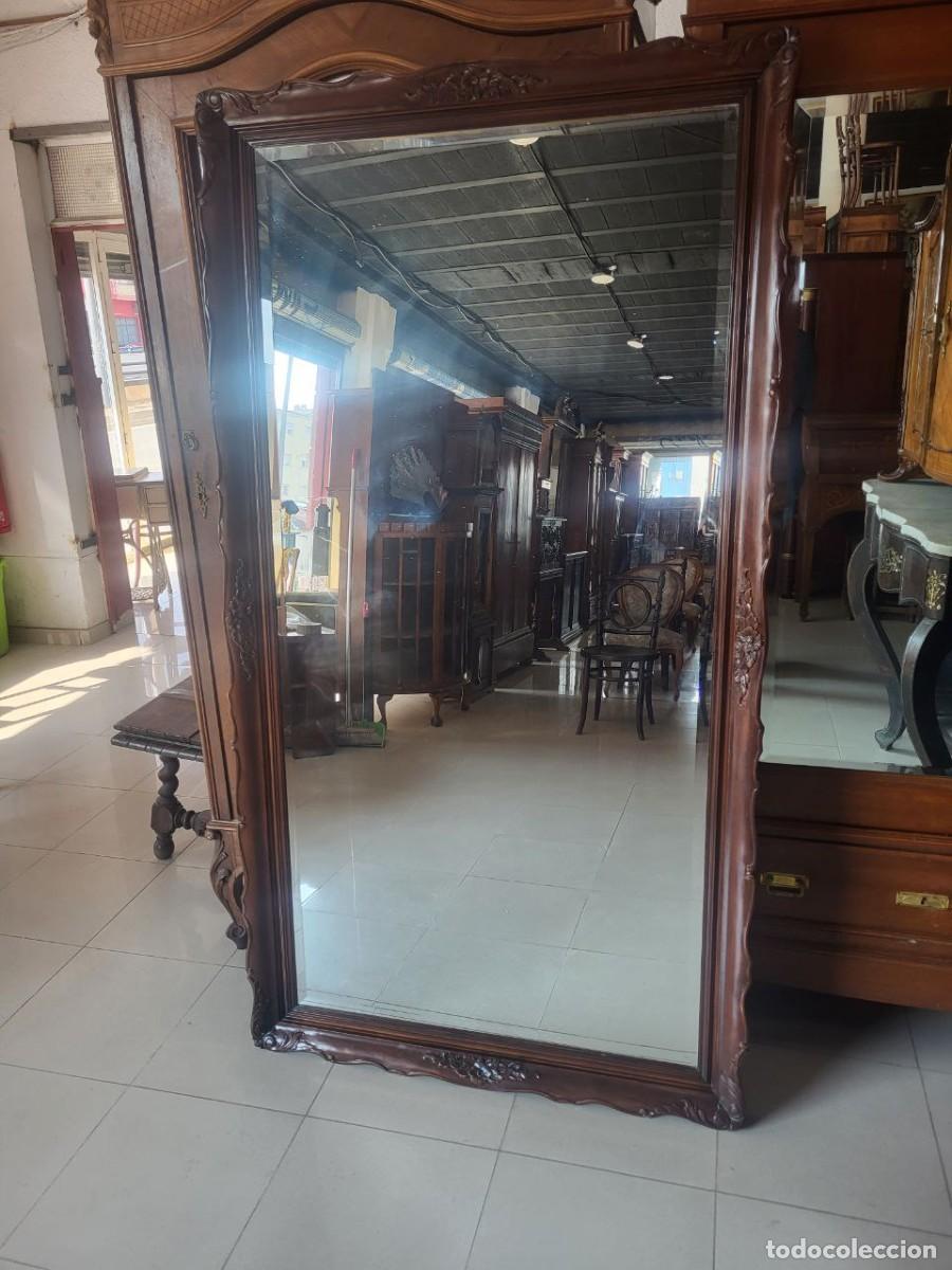 Antig&uuml;edades: Gran espejo antiguo de estilo franc&eacute;s - Foto 3