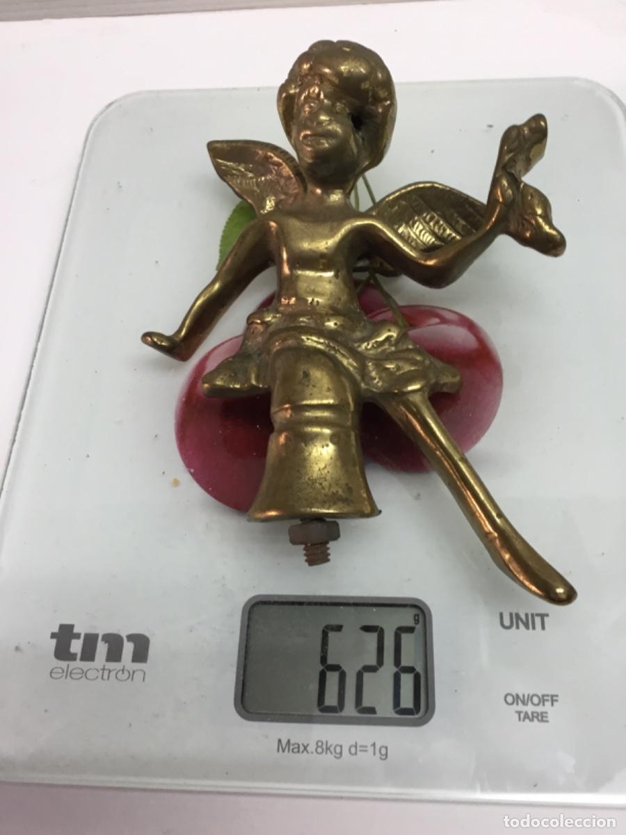 Antig&uuml;edades: Antiguo querub&iacute;n bronce ,para reloj? - Foto 3