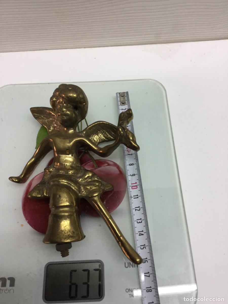 Antig&uuml;edades: Antiguo querub&iacute;n bronce ,para reloj? - Foto 4