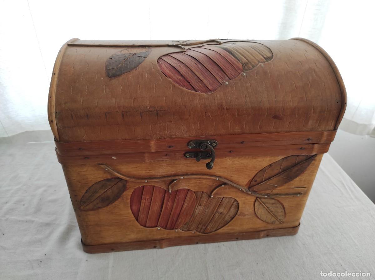 Antig&uuml;edades: Caja de madera decorativa bamboo - Foto 1