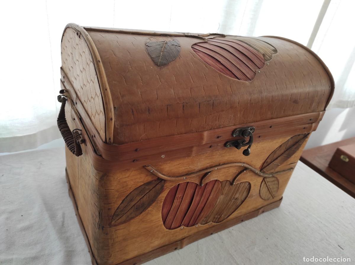 Antig&uuml;edades: Caja de madera decorativa bamboo - Foto 2