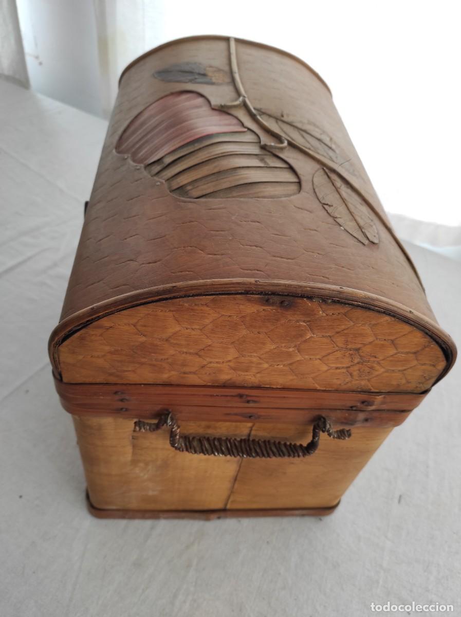 Antig&uuml;edades: Caja de madera decorativa bamboo - Foto 5