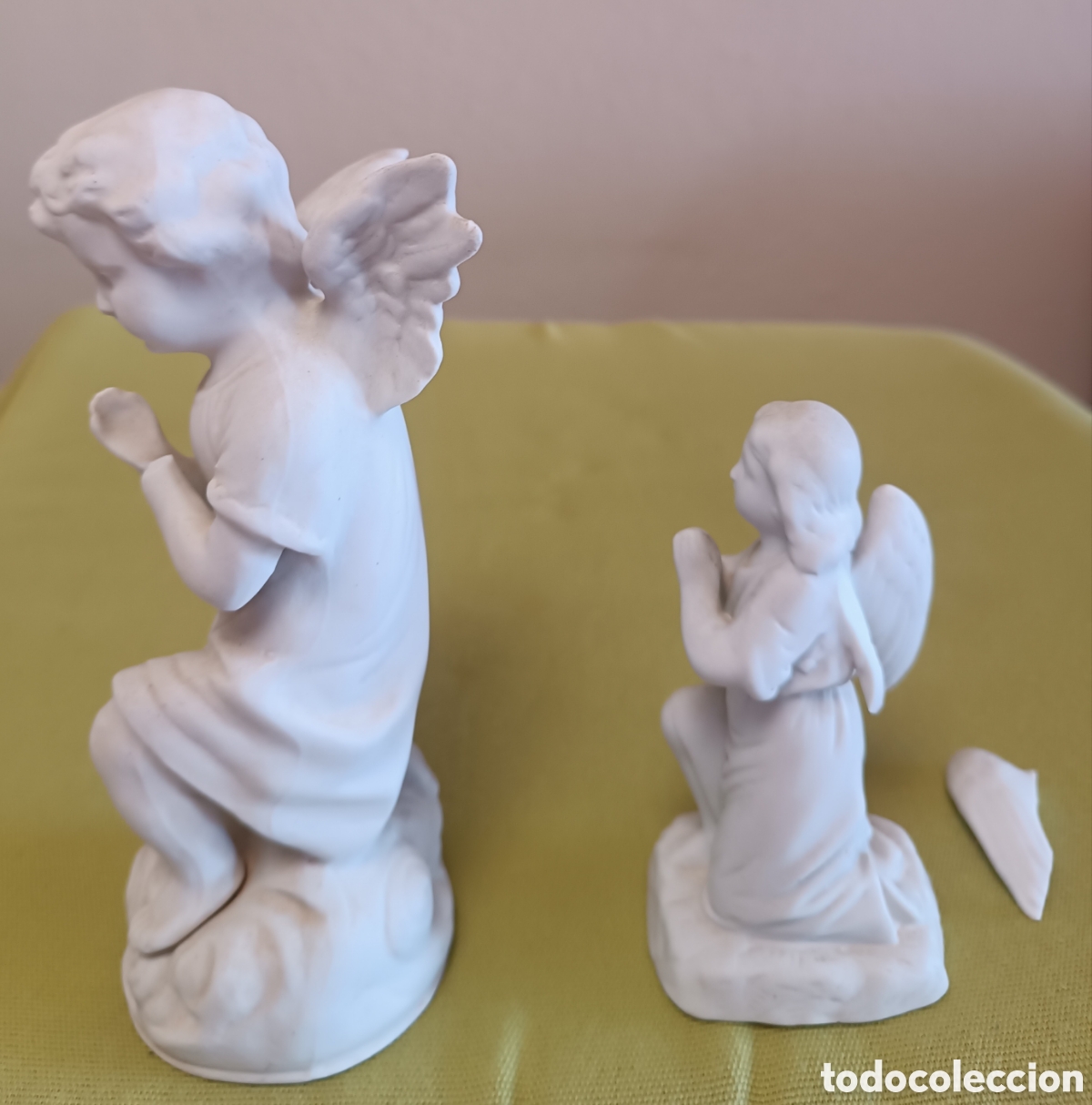 Antig&uuml;edades: Preciosos &Aacute;NGELES en marmolina. - Foto 2