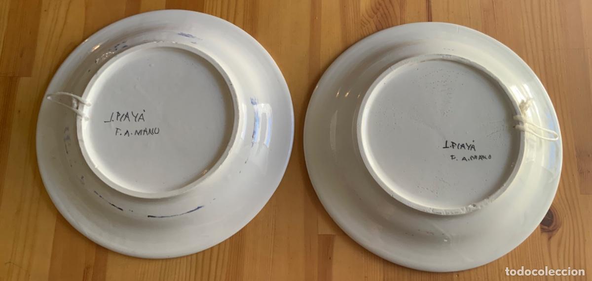 Antig&uuml;edades: Dos platos de cer&aacute;mica de J. Play&aacute; - Foto 3