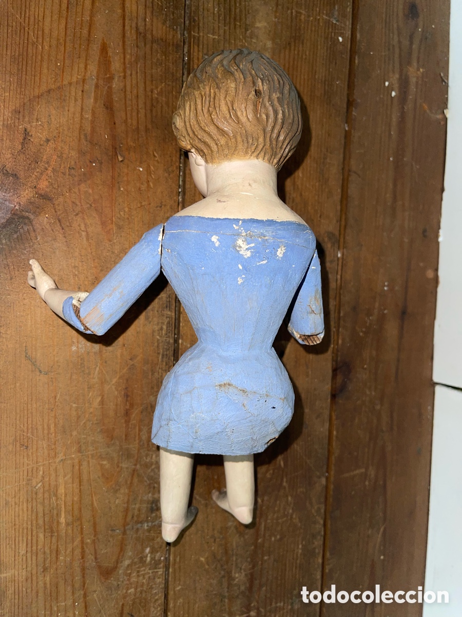 Antig&uuml;edades: Ni&ntilde;o Jes&uacute;s sentado capipota - Foto 2
