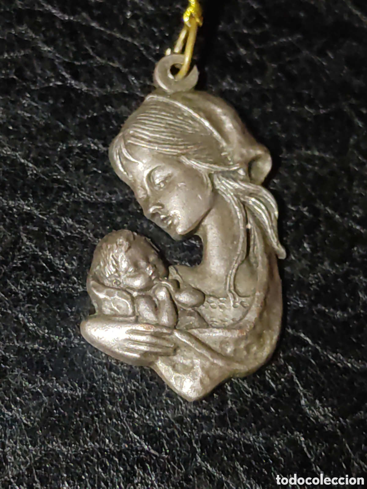 Antig&uuml;edades: Medalla de la virgen ni&ntilde;a.Italy. - Foto 3