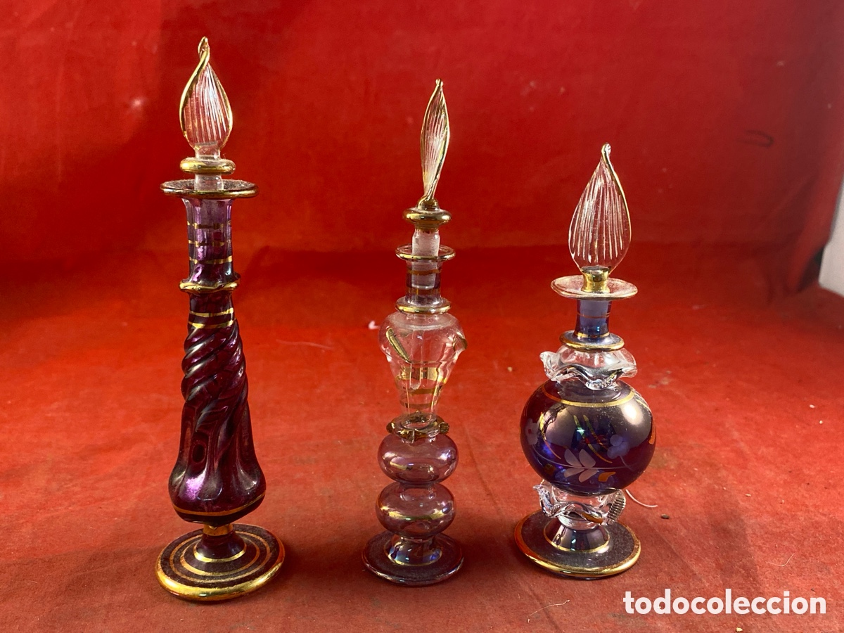Antig&uuml;edades: PERFUMEROS EGIPCIOS DE CRISTAL ANTIGUO - Foto 1