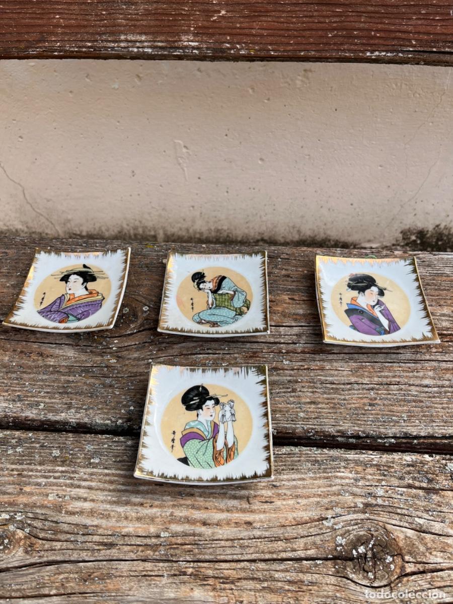 Antig&uuml;edades: Platos, Geishas, a&ntilde;o 60-70 - Foto 2