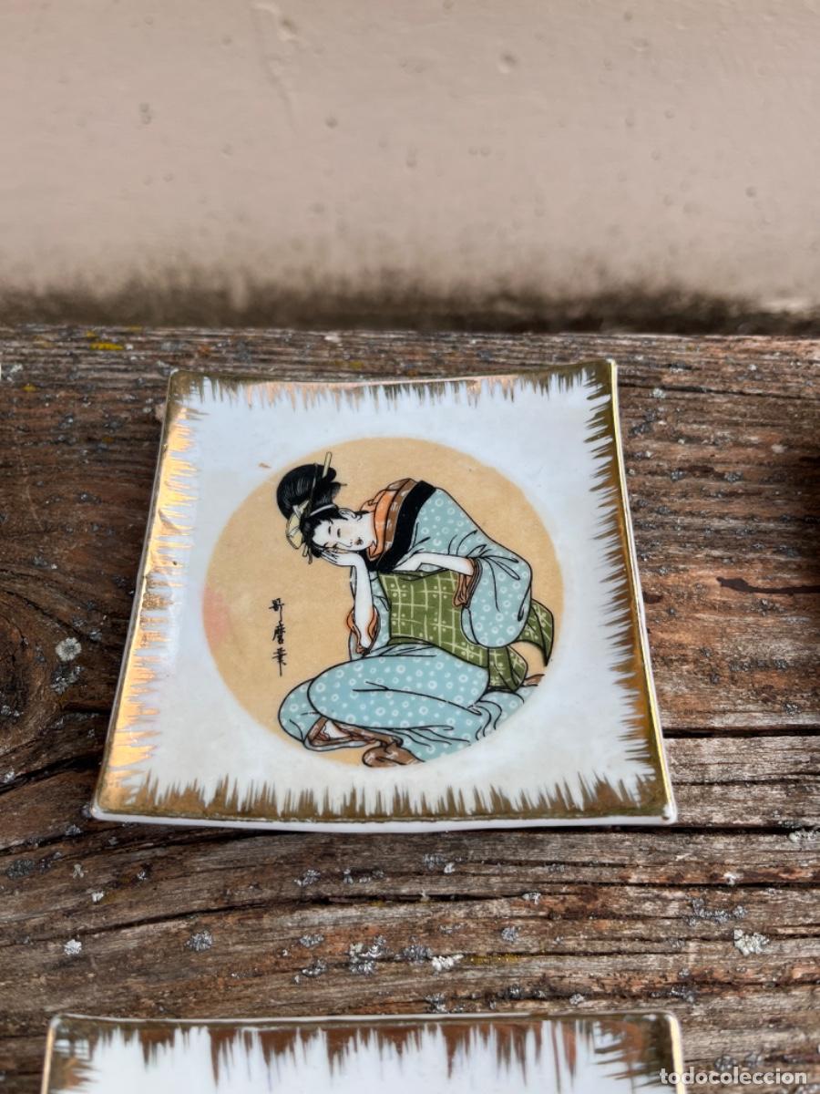 Antig&uuml;edades: Platos, Geishas, a&ntilde;o 60-70 - Foto 3