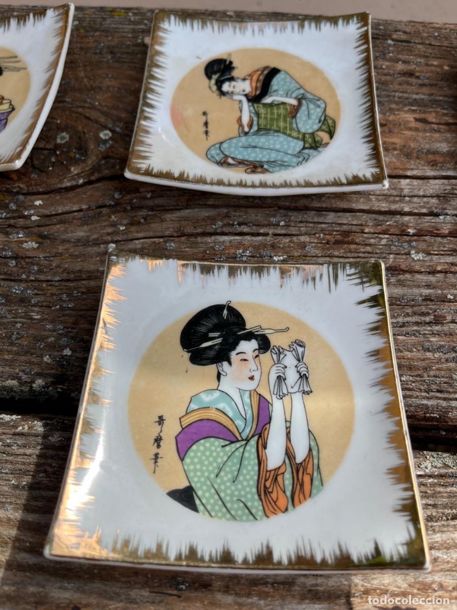 Antig&uuml;edades: Platos, Geishas, a&ntilde;o 60-70 - Foto 5
