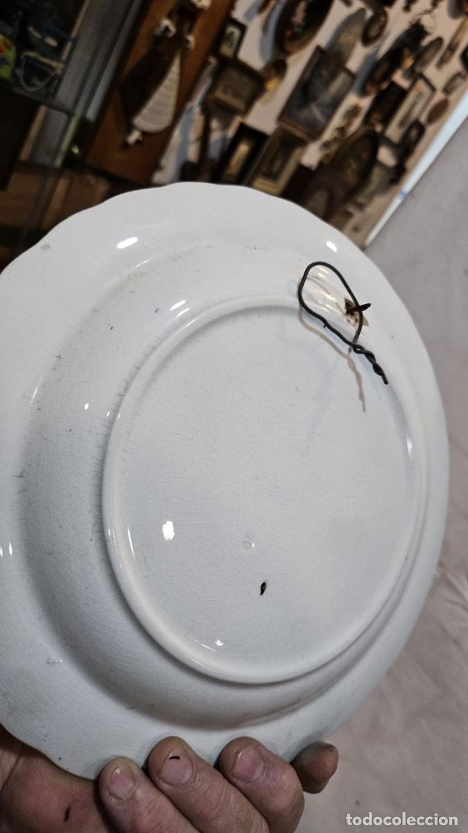 Antig&uuml;edades: plato de ceramica antiguo - Foto 3