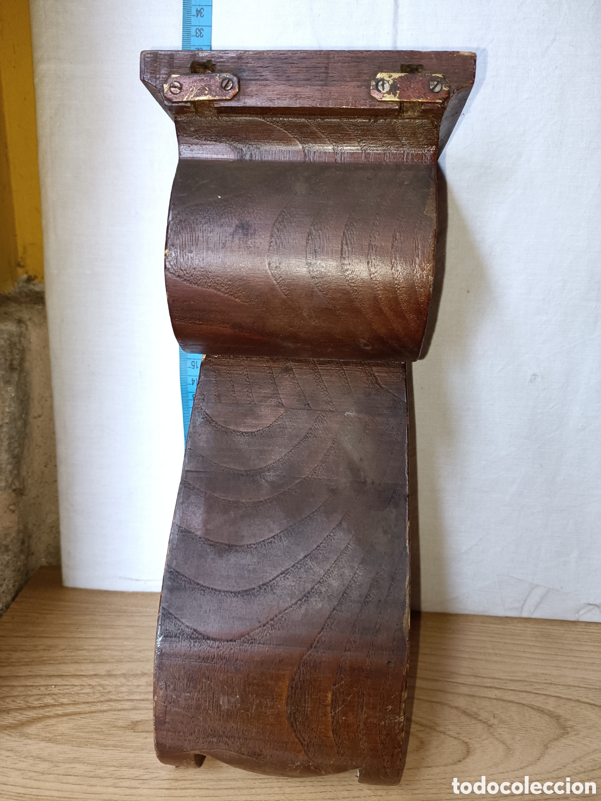 Antig&uuml;edades: Peana, mensula, madera - Foto 5