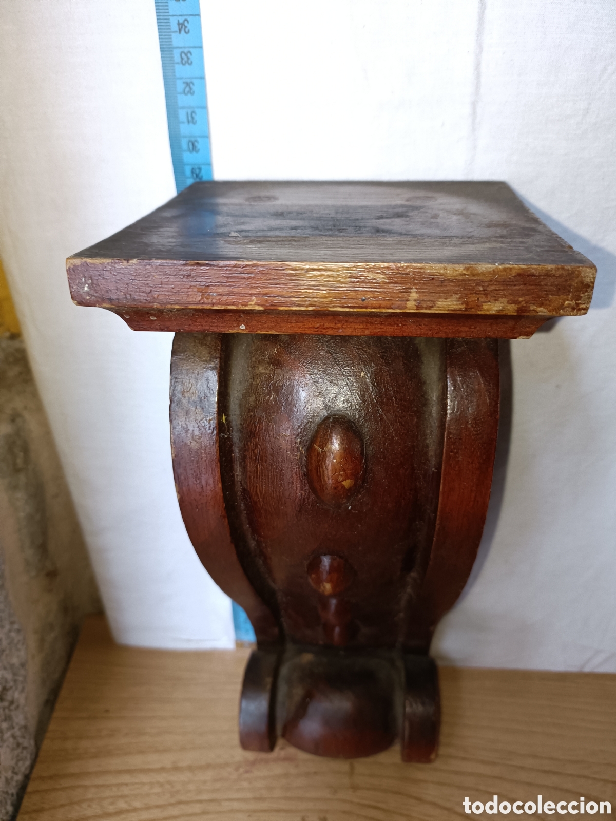 Antig&uuml;edades: Peana, mensula, madera - Foto 6