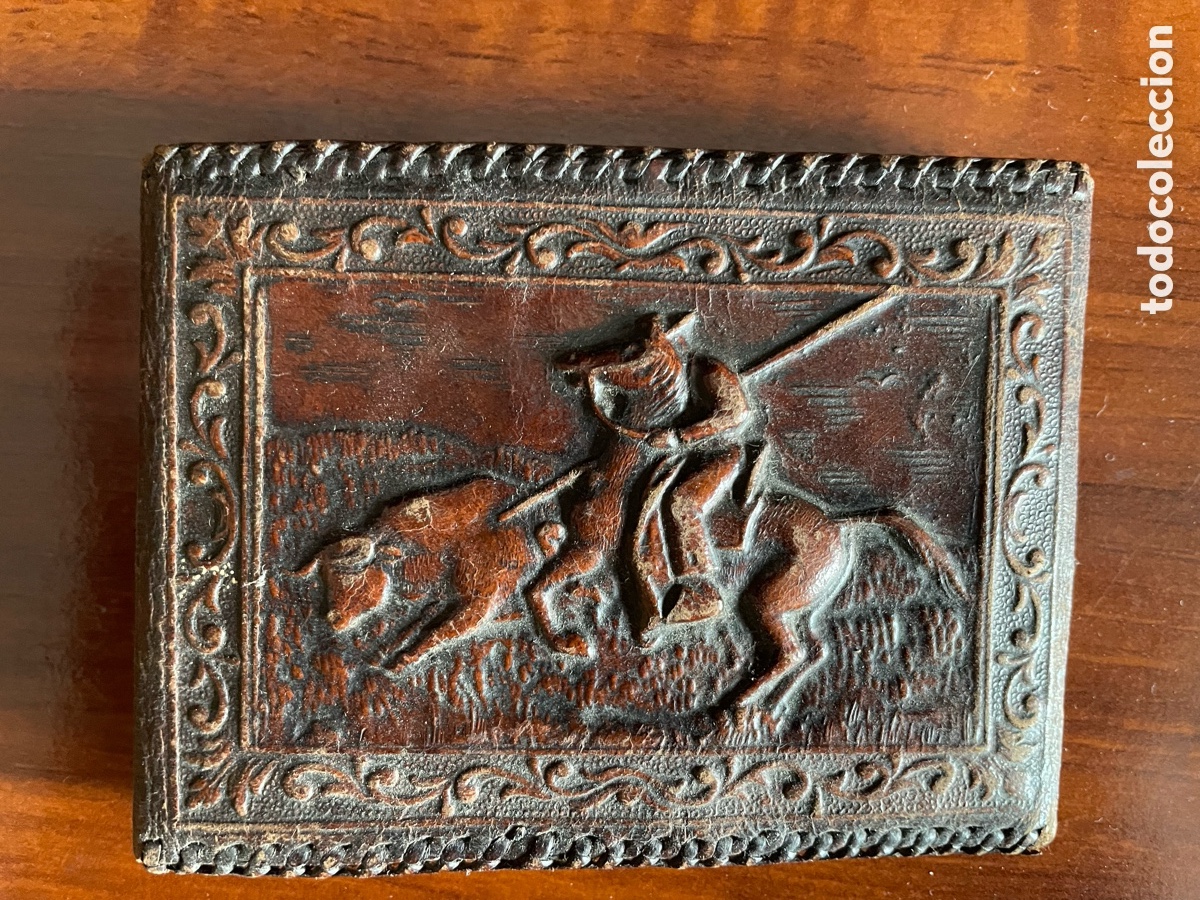 Antig&uuml;edades: Tabaquera,billetera y funda de puros. - Foto 5