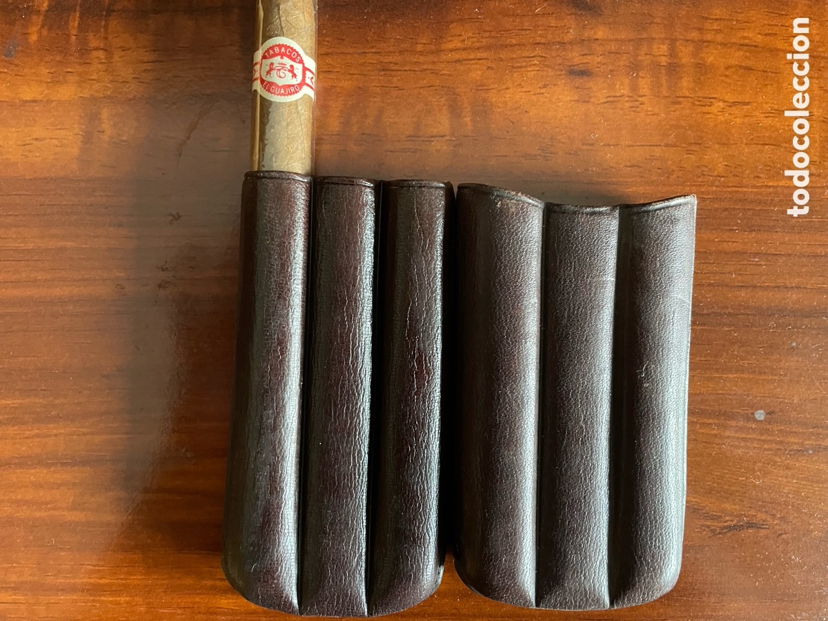 Antig&uuml;edades: Tabaquera,billetera y funda de puros. - Foto 7