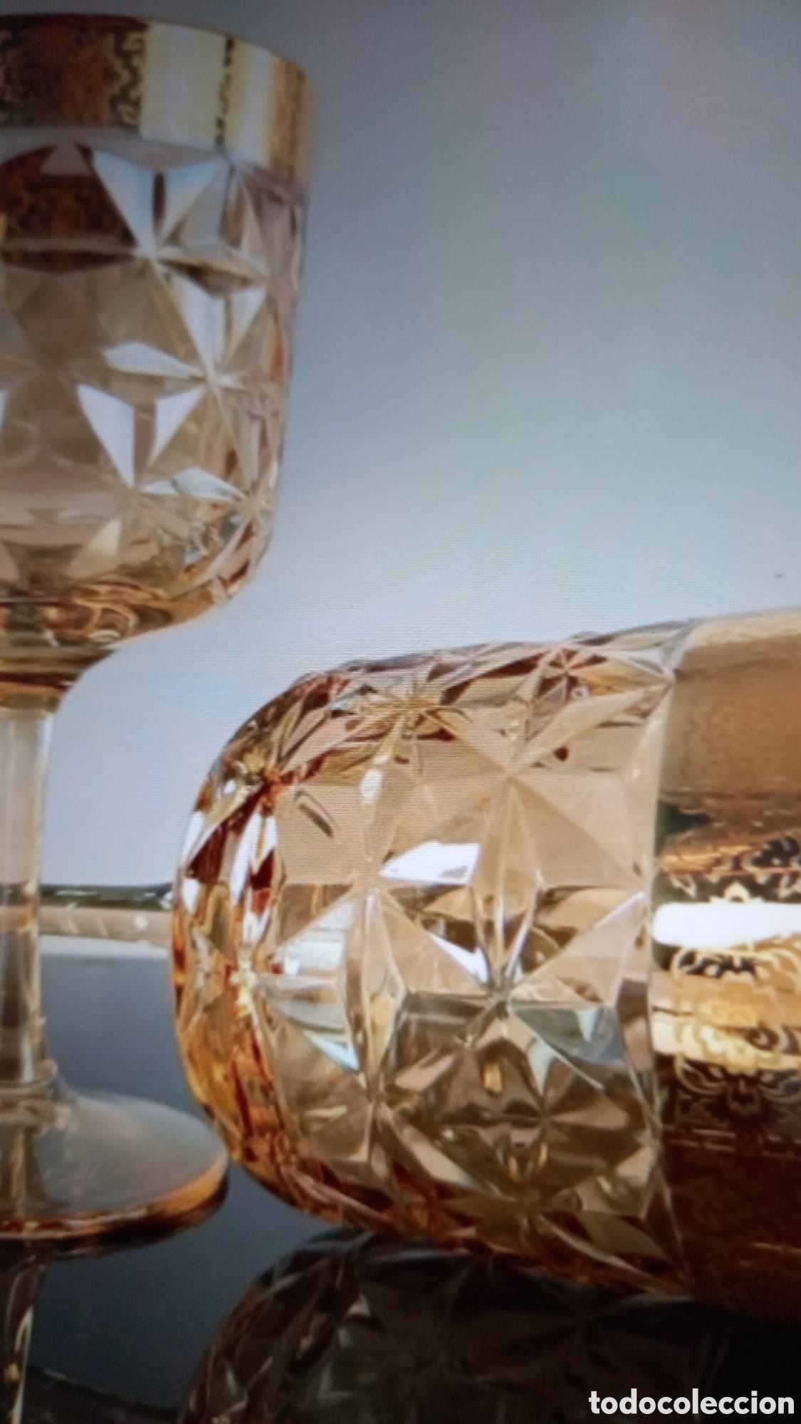 Antig&uuml;edades: Copas de cristal grandes de cristal - Foto 6