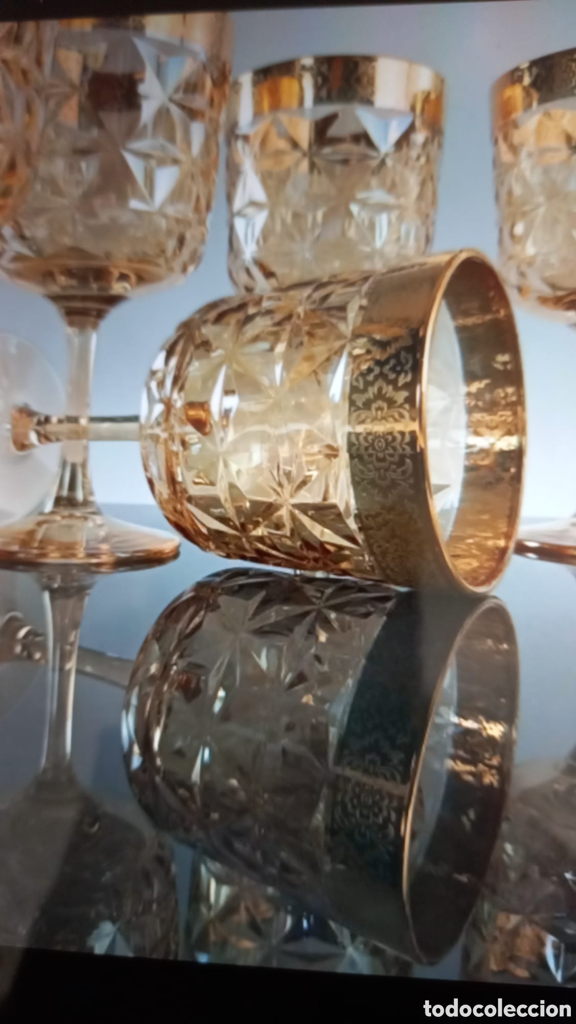 Antig&uuml;edades: Copas de cristal grandes de cristal - Foto 9