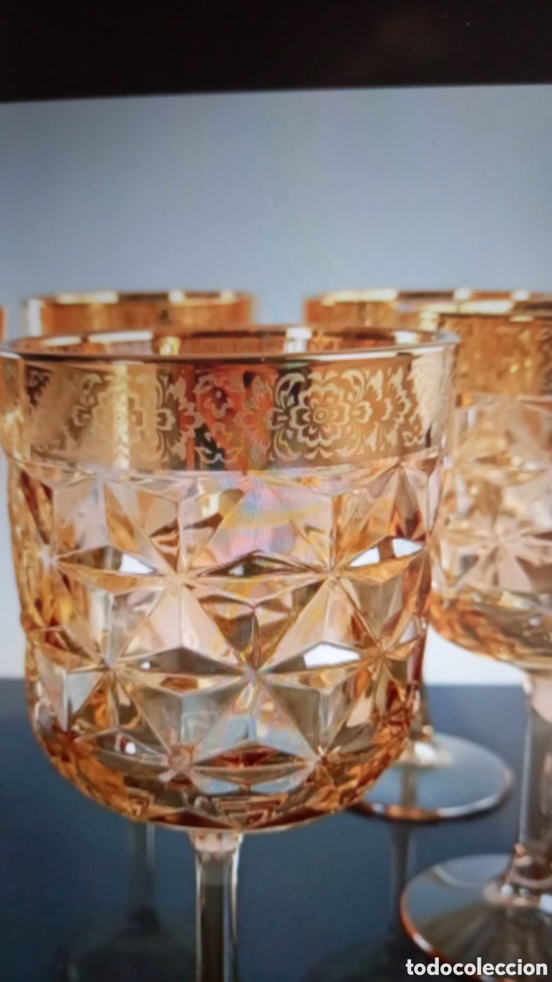 Antig&uuml;edades: Copas de cristal grandes de cristal - Foto 10