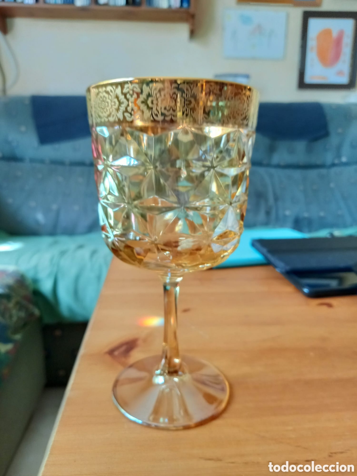 Antig&uuml;edades: Copas de cristal grandes de cristal - Foto 11