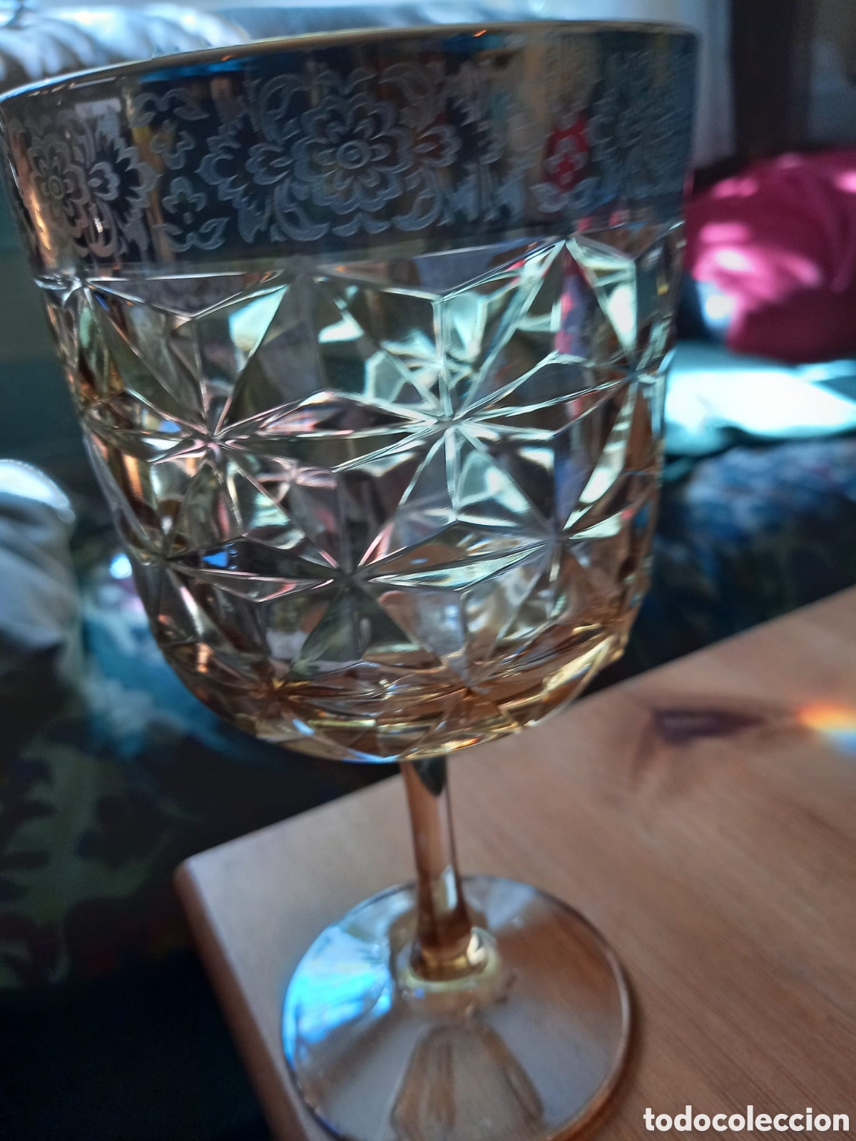 Antig&uuml;edades: Copas de cristal grandes de cristal - Foto 12